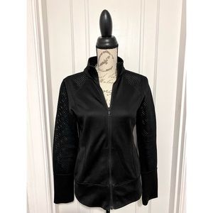 Mesh Panel Zip Up Fitness Jacket